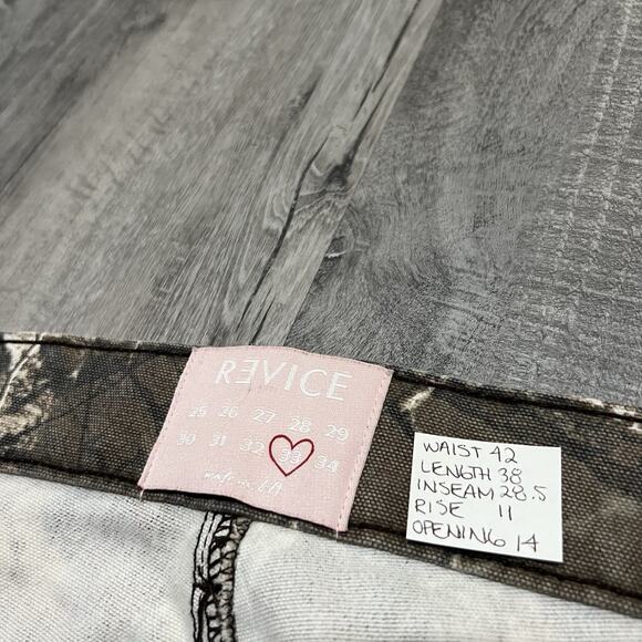 Revice Realtree Extra Baggy Wide Leg Camo Canvas Skater Grunge Pants Women's 42 - Picture 5 of 5